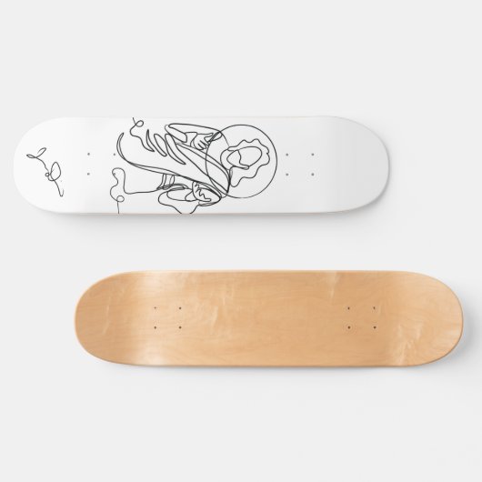 Jesus Linde Art Print Skateboard (Horizontal)