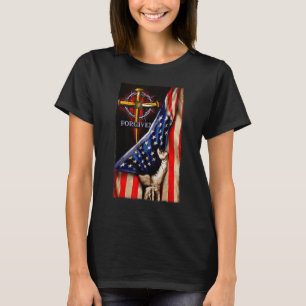 Jesus Lion American Flag Christlich Patriotic Patr T-Shirt