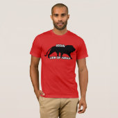 JESUS LION JUDAH CHRISTLICHE T - SHIRT RED (Vorne ganz)