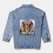 JESUS LION OF JUDAH Denim jean Jacket Jeansjacke (Rückseite)