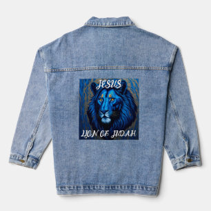JESUS LION OF JUDAH Denim jean Jacket Jeansjacke