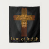 Jesus Lion of Judah Tapestry Wandteppich (Vorderseite)