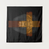 Jesus Lion of Judah Tapestry Wandteppich (Vorderseite (Horizontal))