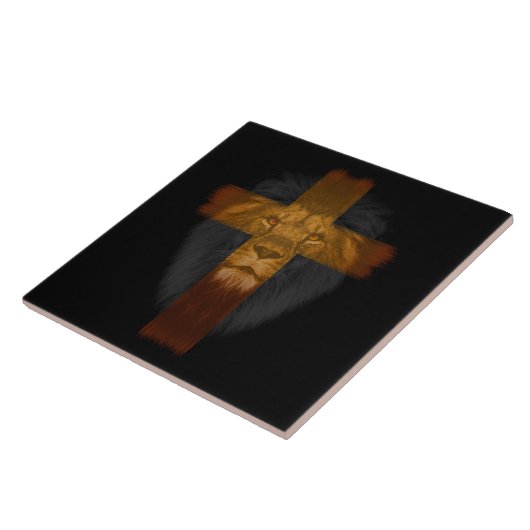 Jesus Lion von Juda Keramik Tile Fliese (Seite)