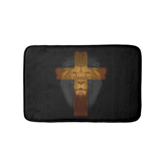 Jesus Lion von Judah Bath Mat Badematte (Vorderseite)