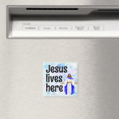Jesus lives here magnet (In Situ (Geschirrspüler))