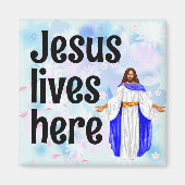 Jesus lives here magnet (Vorne)