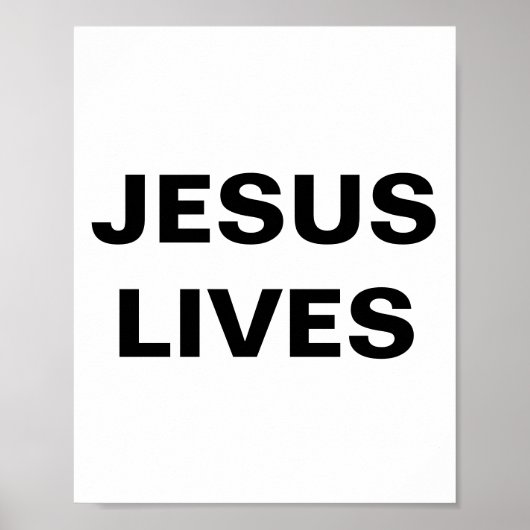 Jesus Lives Poster (Vorne)