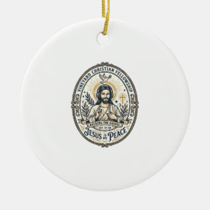 Jesus Lo Fi Lernbeats Ästhetisches Grafik T-Shirt  Keramik Ornament