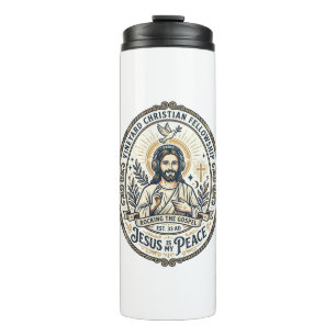 Jesus Lo Fi Lernbeats Ästhetisches Grafik T-Shirt  Thermosbecher
