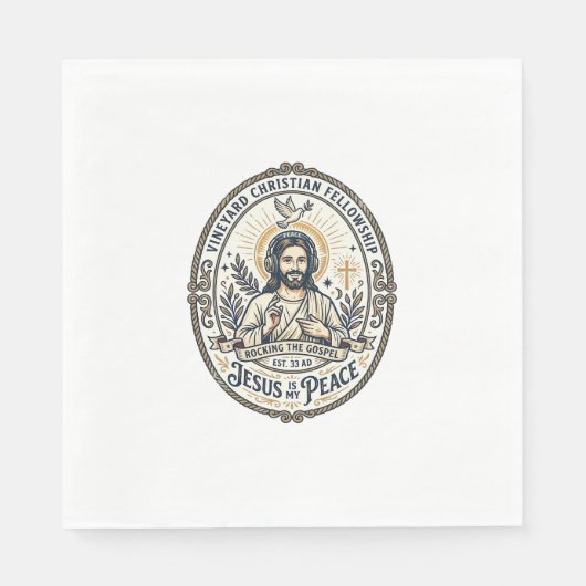 Jesus Lo Fi Study Beats Ästhetisches Grafik T-Shir Serviette (Vorderseite)