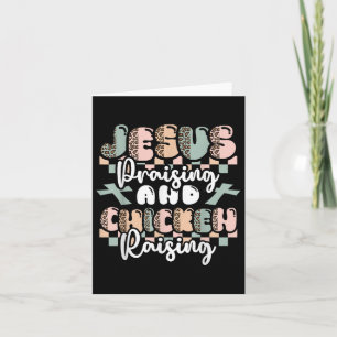 Jesus lobt Hühnchen Christliche Funny Far Karte