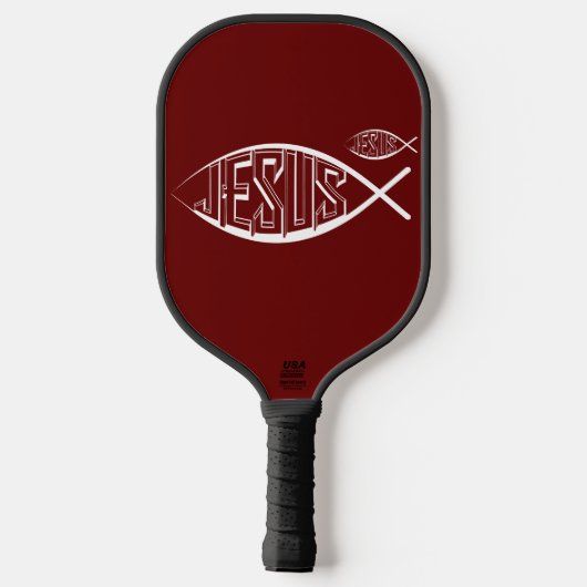 JESUS LOGO GRAPHICS PICKLEBALL PADDLE (Rückseite)