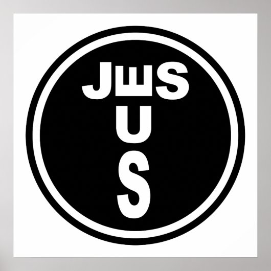Jesus-Logo Poster (Vorne)