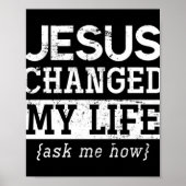 Jesus Lord Christlich Gift Gottes Retter Jesus Pul Poster (Vorne)