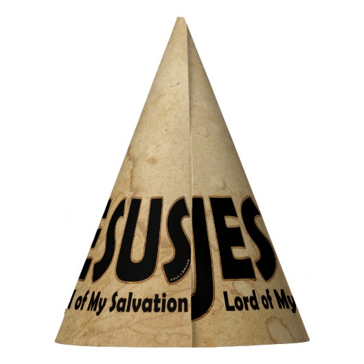 JESUS Lord der Rettung Partyhütchen (Rückseite)