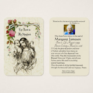 Jesus Lord Katholic Funeral Memorial Holcard -