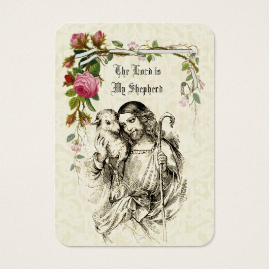 Jesus Lord Katholic Funeral Memorial Holcard - (Vorderseite)