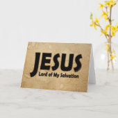JESUS Lord of Salvation Karte (Gelbe Blume)