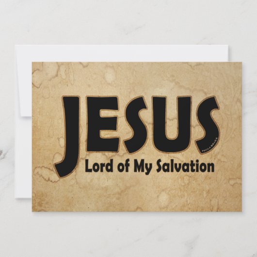JESUS Lord of Salvation Karte (Vorderseite)