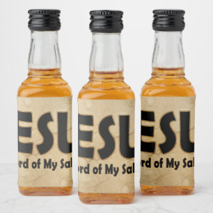 Jesus Lord Salvation Alkoholflaschenetikett