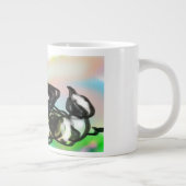 jesus love  Jumbo-Tasse (Rechts)