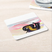 jesus love  rechteckiger pappuntersetzer (angewinkelt)