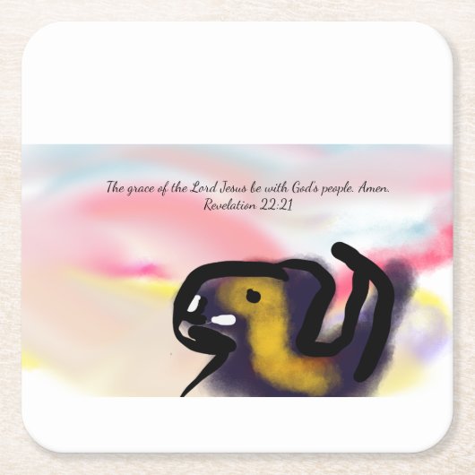 jesus love  rechteckiger pappuntersetzer (Vorderseite)