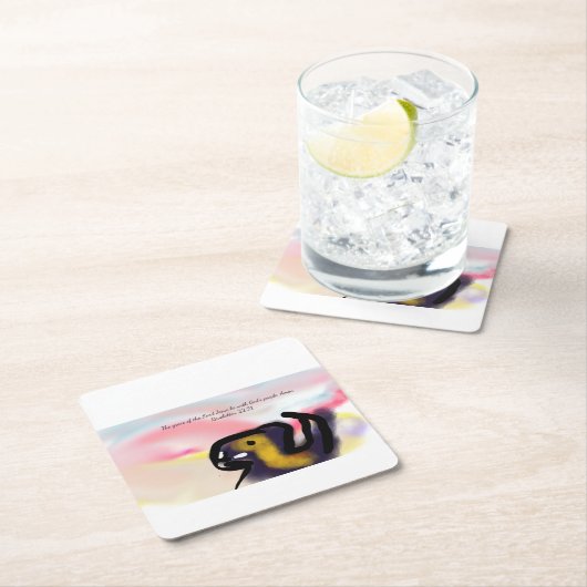 jesus love  rechteckiger pappuntersetzer (Vor Ort)