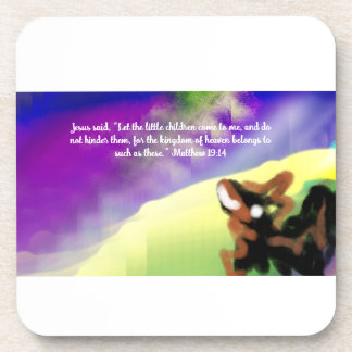 jesus love us getränkeuntersetzer