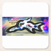 jesus love us rechteckiger pappuntersetzer (Vorderseite)