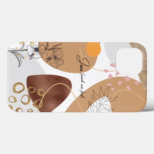 Jesus loved me first abstract Case-Mate iPhone hülle (Rückseite (Horizontal))