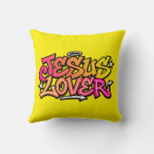 Jesus Lover Kissen (Rückseite)