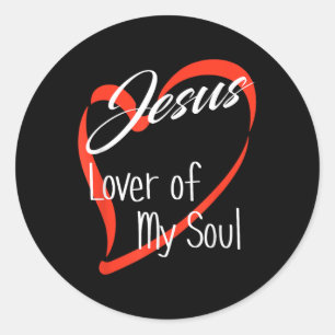 Jesus Lover von meinem Soul Runder Aufkleber