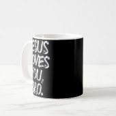 Jesus Loves Bro Religious God Jesus Christian Kids Kaffeetasse (Vorderseite Links)