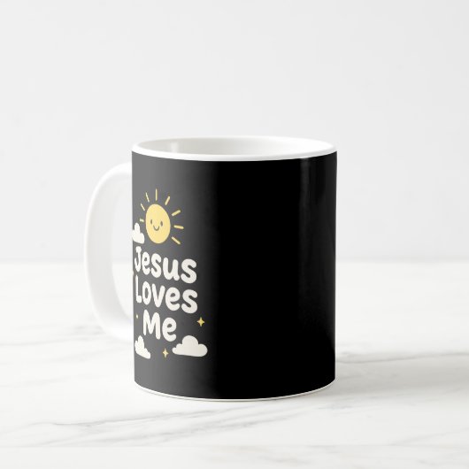 Jesus Loves Me Christian Mug Kaffeetasse (Vorderseite Links)