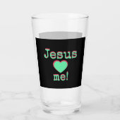 Jesus loves ♥ me! glas (Rückseite)