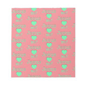 Jesus loves ♥ me! notizblock (Vorderseite)