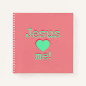 Jesus loves ♥ me! notizblock (Vorderseite)