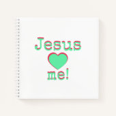 Jesus loves ♥ me! notizblock (Vorderseite)