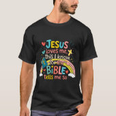 Jesus Loves Me This I Know Boys Kids Toddler Jesus T-Shirt (Vorderseite)