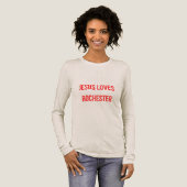Jesus Loves Rochester Tri-Blend Shirt (Volle Vorderseite)