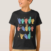 Jesus Loves You Asl Christian Jesus Toddler I Sign T-Shirt (Vorderseite)