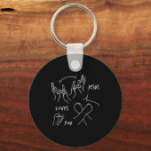 Jesus Loves You Asl Sign Language Christian  Schlüsselanhänger (Vorderseite)