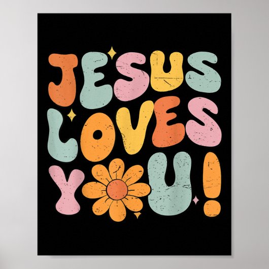 Jesus Loves You Christian Teen Girl God Sister Goo Poster (Vorne)