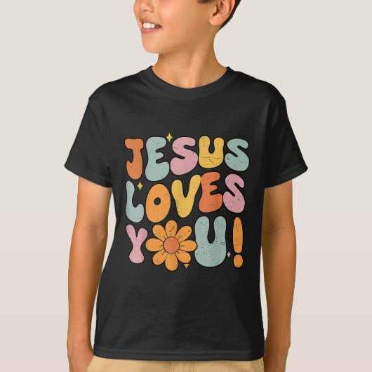 Jesus Loves You Christian Teen Girl God Sister Goo T-Shirt (Vorderseite)
