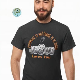 Jesus loves you, faith inspiration design idea  T-Shirt