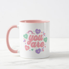 Jesus Loves You heart rainbow  Tasse