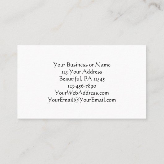 Jesus Loves You! John 3:16, Scripture Reference Visitenkarte (Rückseite)