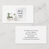 Jesus Loves You! John 3:16, Scripture Reference Visitenkarte (Vorne/Hinten)
